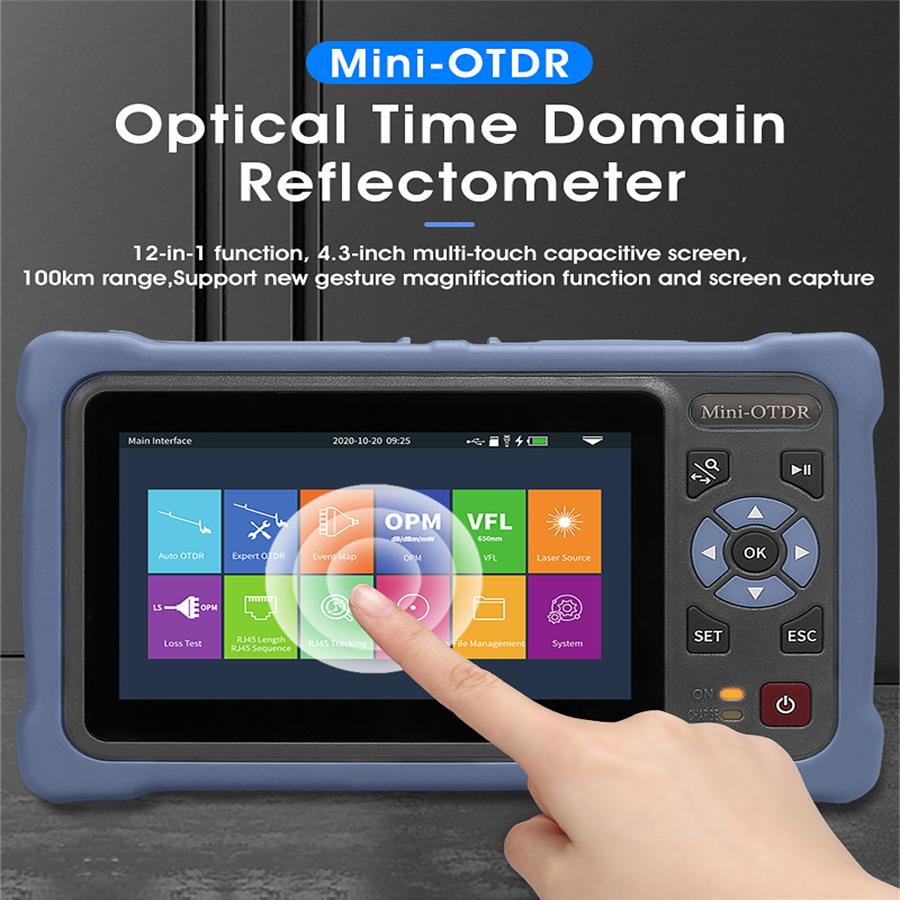Optical Time Domain Reflectometer Otdr 1310 1550Nm - Touch Screen da 4,3 pollici MINI