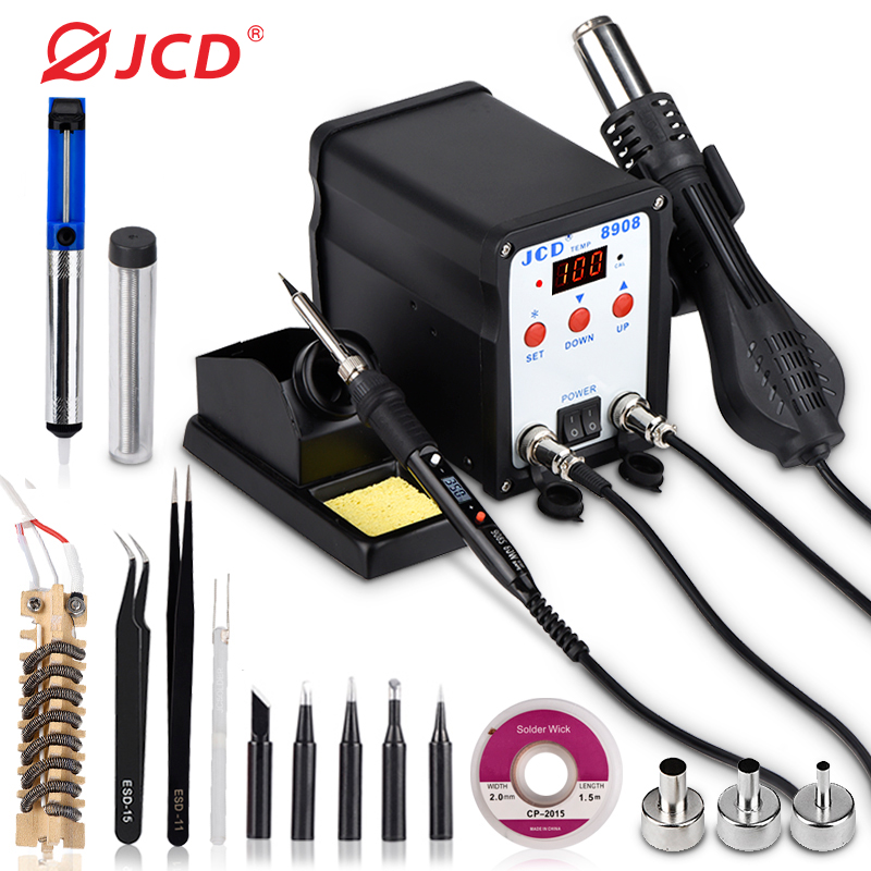 Smd Rework Station Hot Air Soldering 2 In 1 - Stazione di saldatura JCD 2 IN