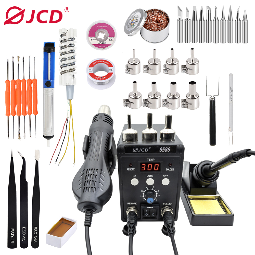 Smd Rework Station Hot Air Soldering 2 In 1 - Stazione di Saldatura JCD 2 in