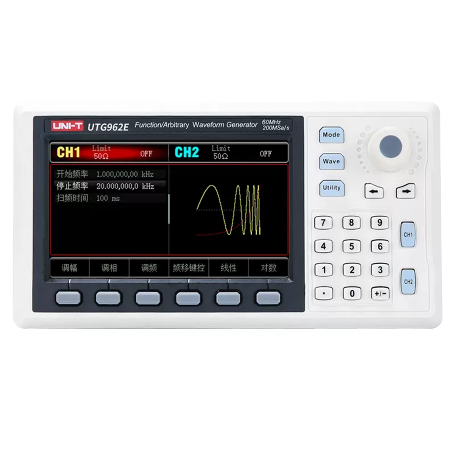 Dual Channel Arbitrary Waveform Function Generator 60Mhz - UNI-T UTG932E UTG962E Funzione Generatore di