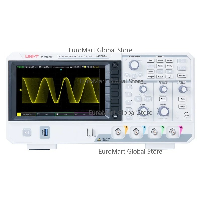 Digital Storage Oscilloscope 4 Channel 100Mhz - Oscilloscopio Digitale UPO1104X 100MHz a 4