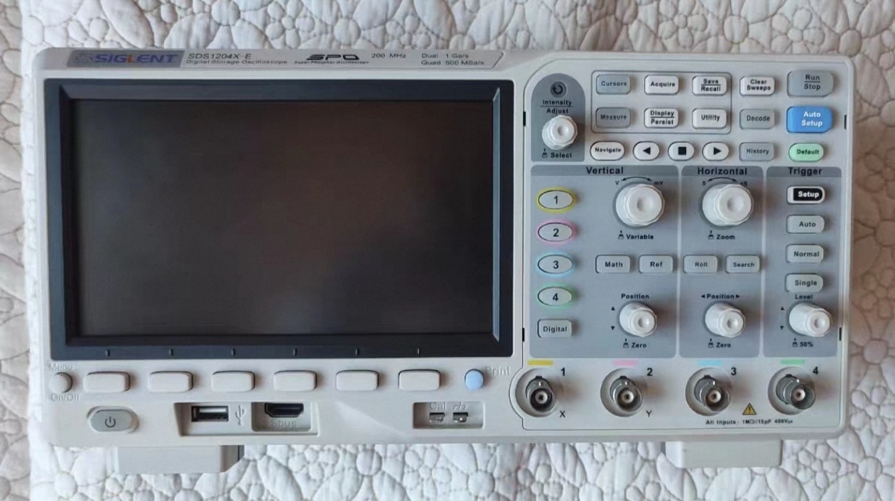Digital Storage Oscilloscope 4 Channel 100Mhz - SIGLENT SDS1204X-E Oscilloscopio Digitale a 4