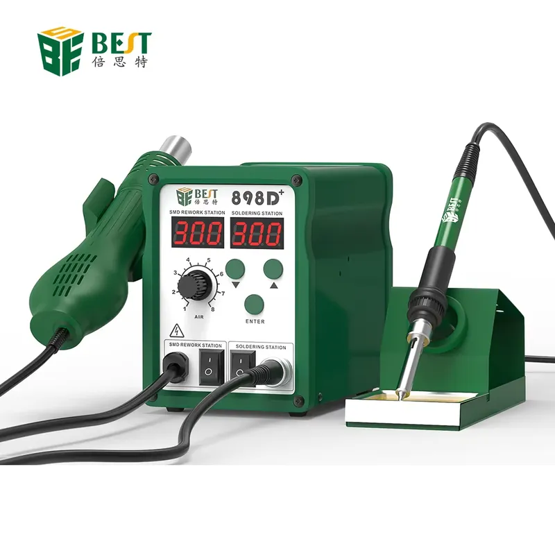 Smd Rework Station Hot Air Soldering 2 In 1 - Stazione di Saldatura Digitale BST-898d+ Nuova