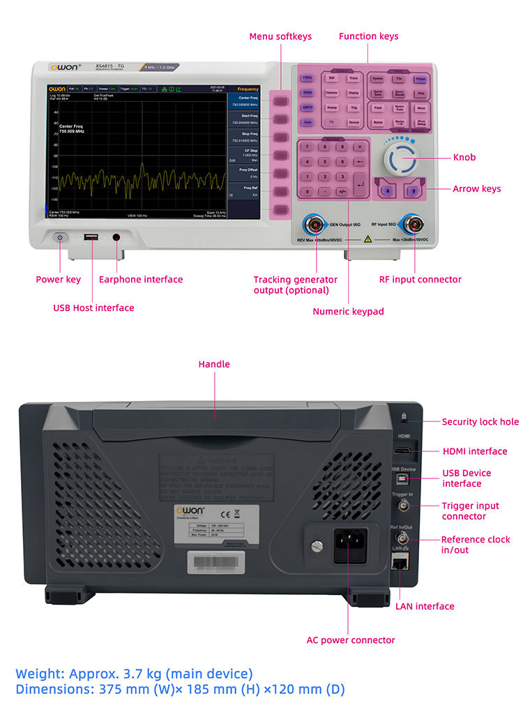 Analizzatore di spettro da 9 k - Spectrum Analyzer Tracking Generator 1.5Ghz recensione e prezzo