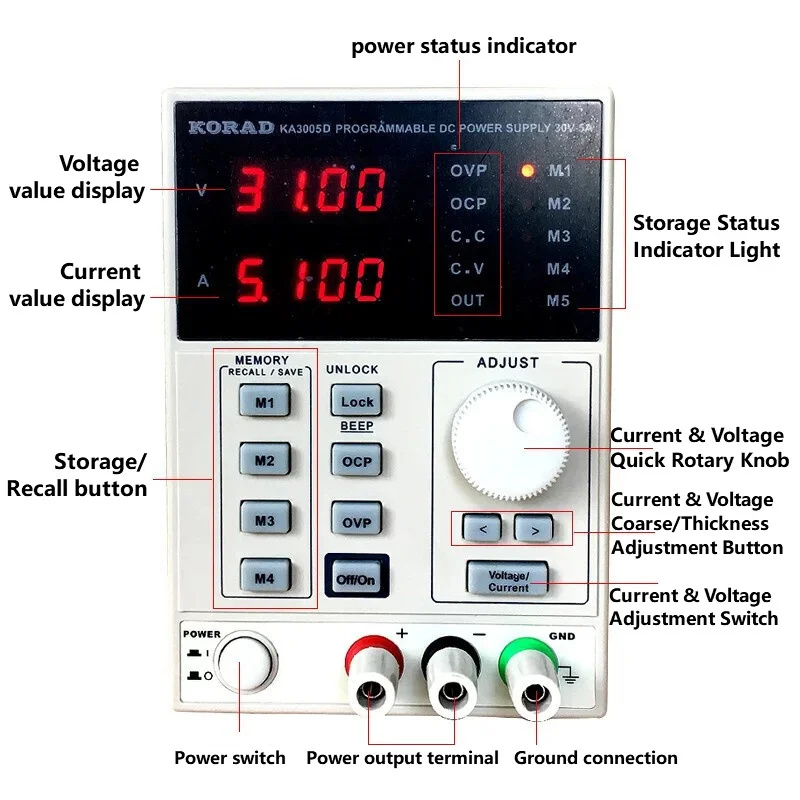 Alimentatore DC Lineare Regola - Programmable Linear Dc Power Supply 30V 10A recensione e prezzo