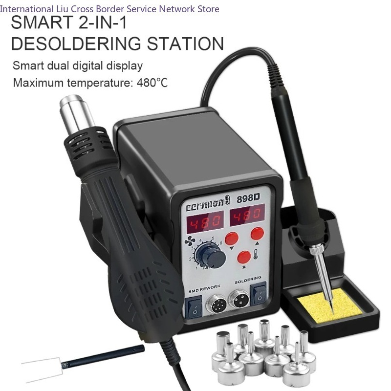 Stazione di saldatura 898D Sta - Smd Rework Station Hot Air Soldering 2 In 1 recensione e prezzo