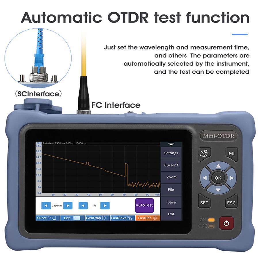 Touch Screen da 4,3 pollici MI - Optical Time Domain Reflectometer Otdr 1310 1550Nm recensione e prezzo