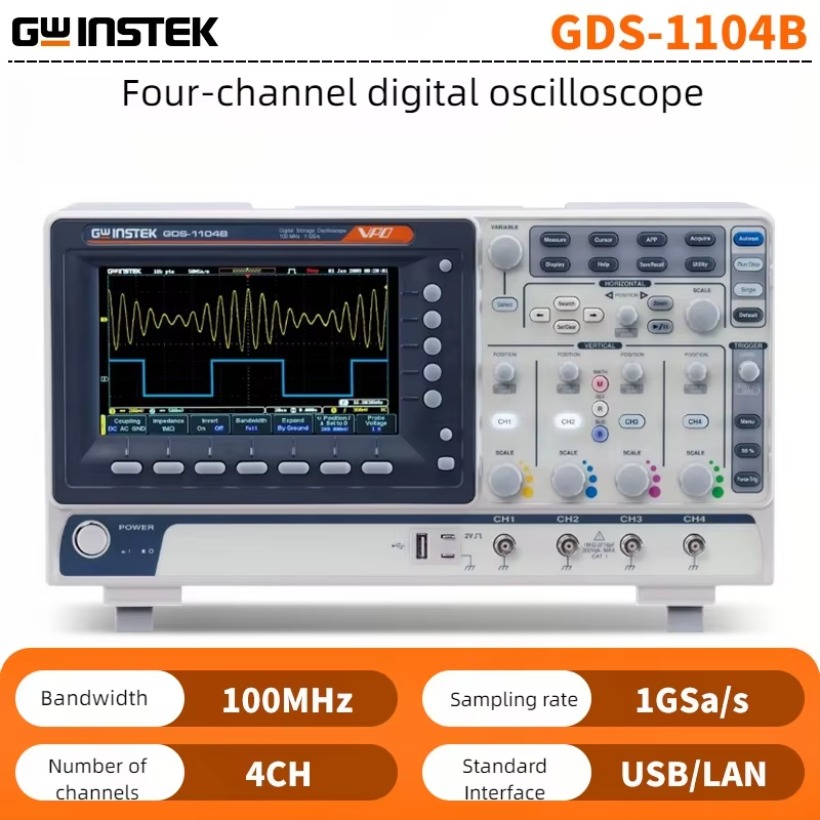 Oscilloscopio Digitale GWInste - Digital Storage Oscilloscope 4 Channel 100Mhz recensione e prezzo