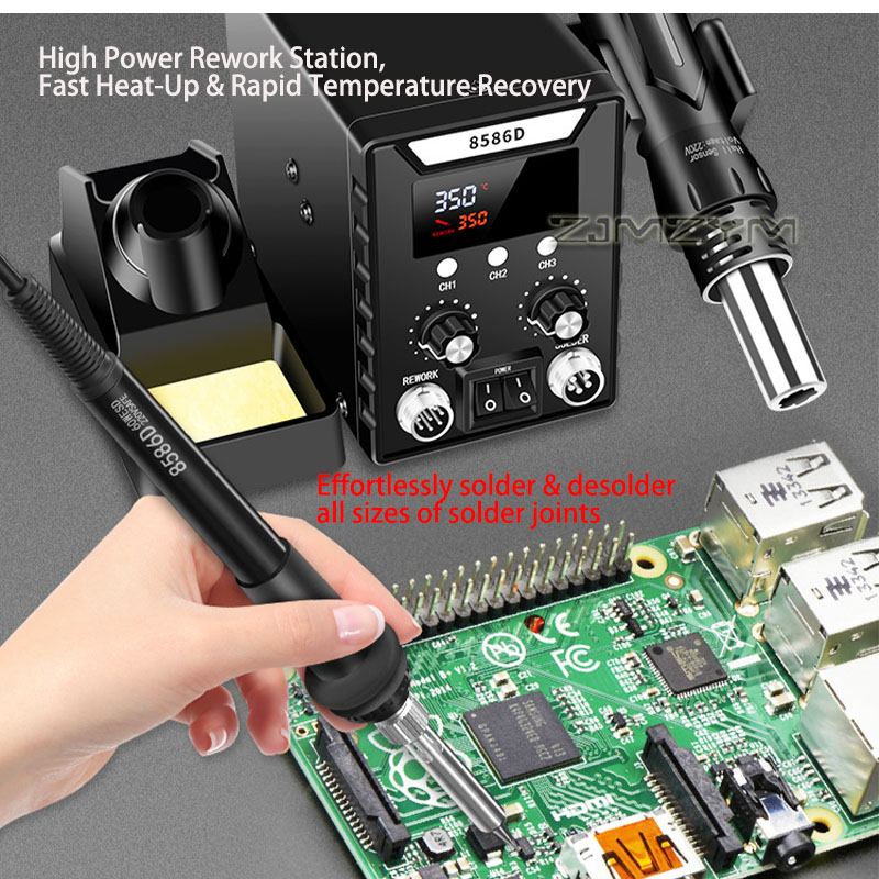 Stazione di Rilavorazione ad A - Smd Rework Station Hot Air Soldering 2 In 1 recensione e prezzo