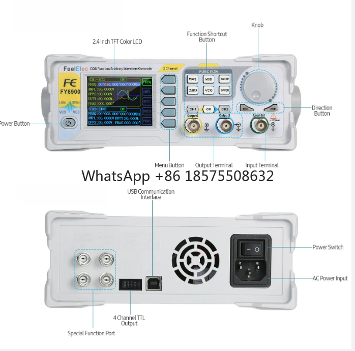 Generatore di segnale funzione - Dual Channel Arbitrary Waveform Function Generator 60Mhz recensione e prezzo