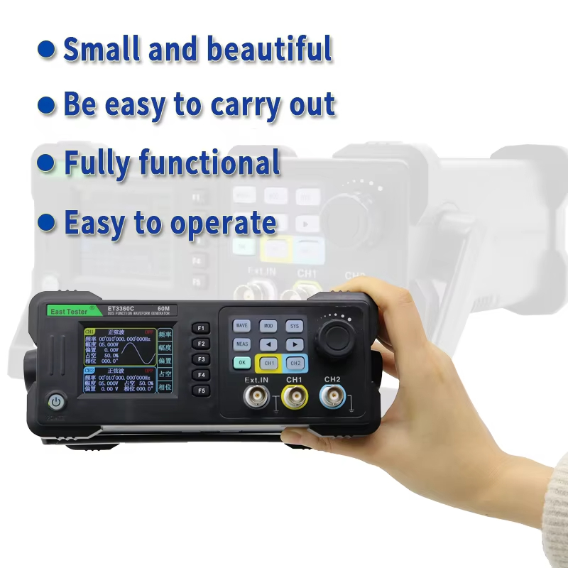 East Tester ET3320/40/60C Mini - Dual Channel Arbitrary Waveform Function Generator 60Mhz recensione e prezzo