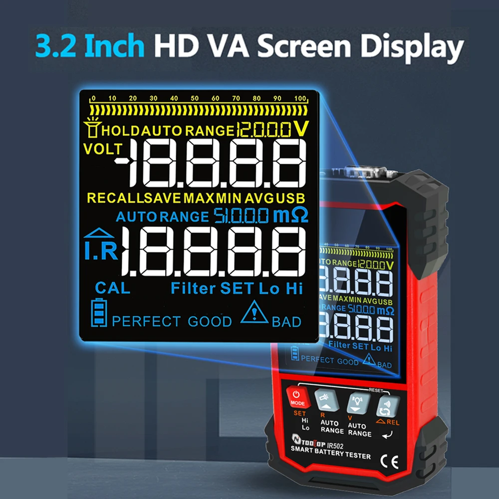 TOOLTOP ± 120V Tester di resis - Battery Internal Resistance Tester Four Wire recensione e prezzo