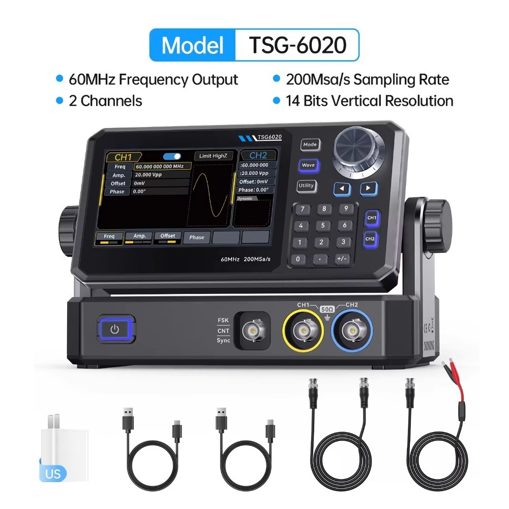 Generatore di Segnali a Doppio - Dual Channel Arbitrary Waveform Function Generator 60Mhz recensione e prezzo